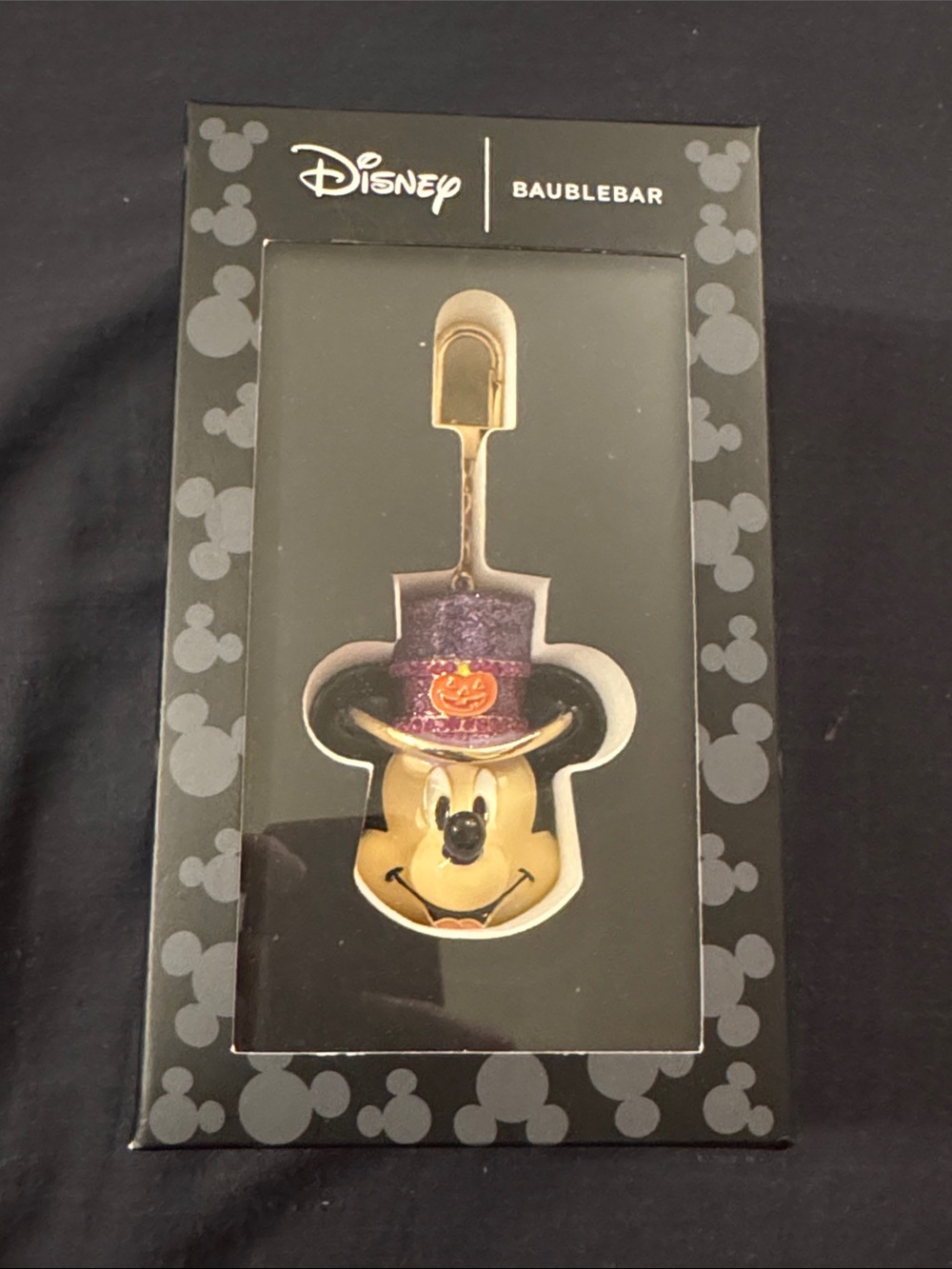 Disney Baublebar Mickey Enamel Halloween Keychain Brand New